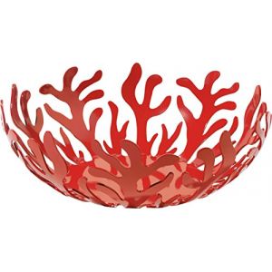 Alessi A di ESI01/25 R Mediterraneo Corbeille à Fruits - Rouge - 25 cm