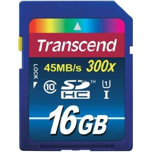 Transcend TS16GSDU1 - Carte m&eacute;moire SDHC 16 Go classe 10