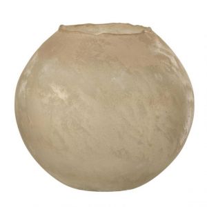Prix Vase Rond Design en Verre Soda 25cm Or