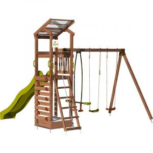 Soulet Aire de jeux pour enfant avec portique et bac à sable - HAPPY Swing 150 sans optionEn Bois -Pour Particulier