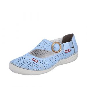 Image de Rieker 52569, Ballerines Femme, Bleu, 37 EU