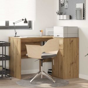 VidaXL Bureau d'angle 2 pcs ch&ecirc;ne artisanal 102 x 50 x 75 cm
