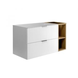 Rodan Meuble sous-vasque - 100/57/46 cm L/H/P - Blanc Mat - Meubles de salle de bains, lavabo, armoires de salle de bains, meubles de salle de bains