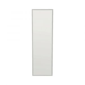 Dmora - Miroir Dcarrier, Verre miroité, Objet d'ameublement mural, Décoration avec miroir, 50x2h160 cm, Blanc
