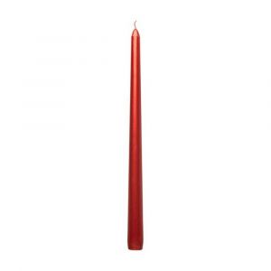 Ruedelafete Set 2 bougies flambeau rouge métal - 30 cm