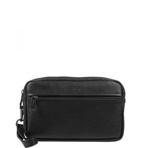 BEMON Pochette en cuir grainé pour homme Enzo porté main 15 x 23 x 4 cm