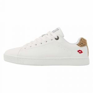 British Knights BK Femme Mist Basket, Lèvres Léopard Blanc, 37 EU