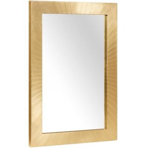 VidaXL Miroir de salle de bain avec miroir Noir et or 50 x 2,5 x 70 cm