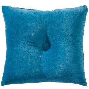 Coussin Velours Capitonn&eacute; Orage