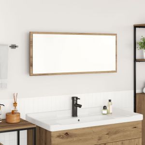 VidaXL Miroir De Salle De Bain Ch&ecirc;ne Artisan Bois D'ing&eacute;nierie, Verre
