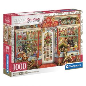 Clementoni Puzzle 1000 pièces : La boutique des Fêtes