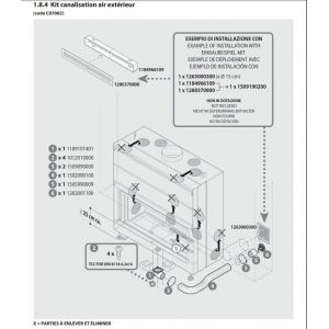 Image de Deville Kit De Raccordement Vers L'Air Extérieur C07082