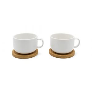 Bredemeijer Tasse à thé Umea 250ml blanc s/2