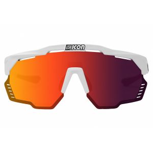 Scicon Lunettes Aeroshade Kunken blanc avec verres multimirroir rouge