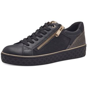 Marco Tozzi Baskets à Lacets pour Femme 2-23709-41, Noir/Comb, 36 EU