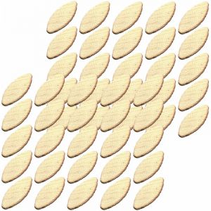 Cyclingcolors 50x Lamelle d'assemblage en bois de hêtre type 20 Cheville Fraiseuse Cadre Résistance Menuiserie Assembler, 58,5 x 23 x 4mm
