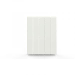 Batilec Radiateur à inertie ALU ZILO WiFi 1000 W - Chauffage électrique connecté Tuya, IP24, thermostat précis, 4 modes de chauffe, fil pilote 6 ordres,