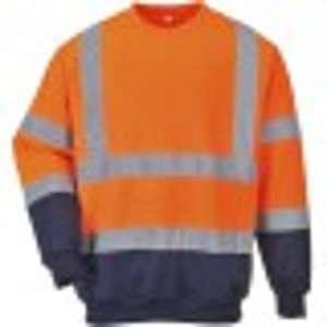 Portwest Sweat shirt Haute Visibilité Bicolore HiVis Orange/Marine XXL