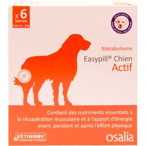 Easypill Chien Actif 6 Barres de 28g