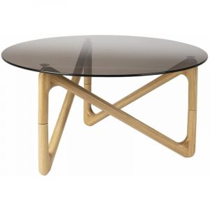 Dutchbone Table basse design en verre bois
