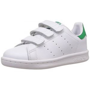 Adidas Stan Smith, Sneakers Basses garçon, Blanc (White/White/Green), 29 EU (UK Child 11 Enfant UK)