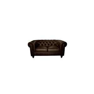 Image de Square deco Canapé 2 places Chesterfield en cuir