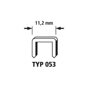 Image de Wolfcraft 7032100 - Agrafes type 053 acier trempé longueur 8 mm