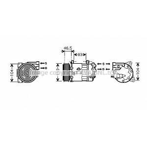 Ava Quality Cooling Compresseur de climatisation (247PEK326)