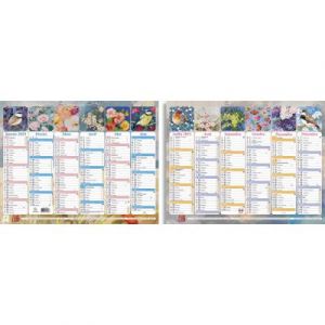 Exacompta 34382E - Calendrier Sophie Adde avec illustrations - 29,5 x 22 cm - Semestriel 2024