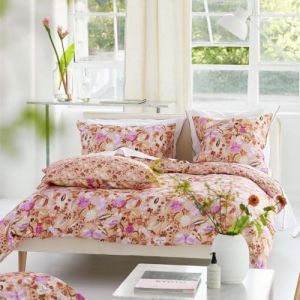 Designers Guild Housse de couette imprimée en satin de coton, Giradon