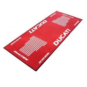 Bike It Tapis de garage BikeTek Ducati rouge 190x80 cm