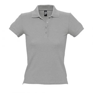 Image de Sol's SOLS - Polo manches courtes PEOPLE - Femme (2XL) (Gris chiné) - UTPC319