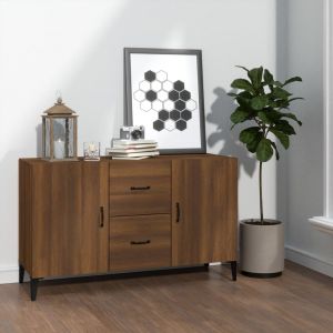 VidaXL Buffet Chêne marron 100x36x60 cm Bois d'ingénierie