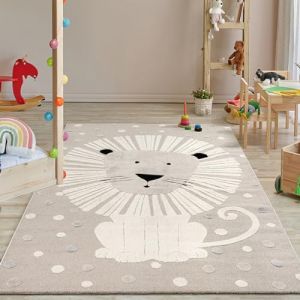 The carpet Jungle Kids - tapis pour chambre d'enfant - Beige - 80 x 150 cm
