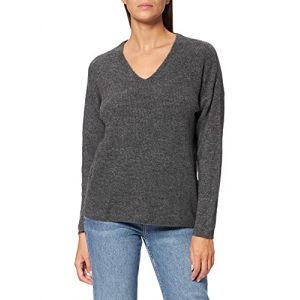 Image de Vero Moda Pull basic à col en V Gris - Taille 38