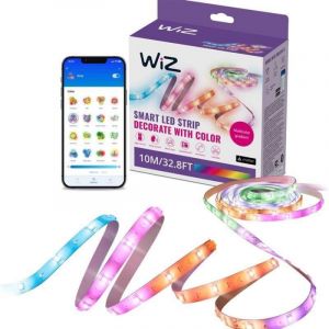 WIZ Tira LED RGBIC 10 m - Compatible avec les assistants vocaux - 16 millions de couleurs