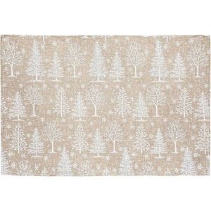Atmosphera Set de table sapin 45x30cm polyester cr&eacute;ateur d'int&eacute;rieur