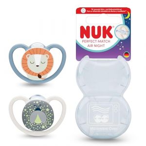 Nuk Sucette Perfect Match Air Night, 6-18 mois