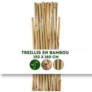 Treillis en Bambou pour Jardin, Balcon et terrasse Extensible Individuellement R&eacute;sistant aux intemp&eacute;ries 150 x 180 cm