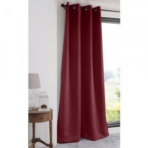 Rideau occultant (135 x H250 cm) Notte Rouge fonc&eacute;