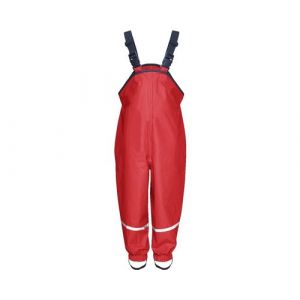 Playshoes Pantalon de pluie avec polaire rouge junior