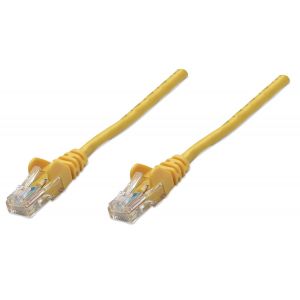 Intellinet 325165 RJ45 Câble réseau, câble patch CAT 5e U/UTP 0.50 m jaune 1 pc(s)