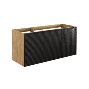 AC-Déco Meuble sous-vasque à portes 120 cm - H 57 x L 120 x P 46 cm - Splendor Black