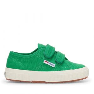 Superga Chaussures 2750 Cotjstrap Classic vert blanc enfant - 31