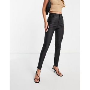 Vero Moda Pantalon enduit Noir - Taille 34-36