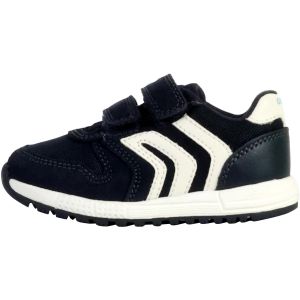 Geox B&eacute;b&eacute; B Albums gar&ccedil;on A Basket, Bleu Marine/Blanc, 20 EU