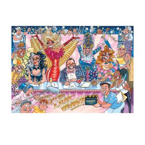 Jumbo Wasgij Original 42 - Reines de beauté ! - Rule The Runway! - Puzzle Adultes - Humoristique - Carton 100% recyclé - 1000 Pieces