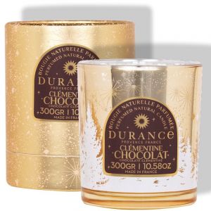 Durance Bougie Mèche en Bois Clémentine Chocolat