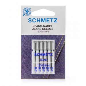 Demeyere 5 Aiguilles pour machines à coudre Schmetz Jeans 130-705 H-J assorties