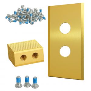 Phonillico Lame de rechange pour robot tondeuse Mammotion LUBA AWD 1000 LUBA AWD 3000 LUBA AWD 5000 LUBA 2 AWD 3000 LUBA 2 AWD 10000 LUBA Mini YUKA 600 YUKA Mini 600 YUKA 1500 [Lot de 30 lames + 30 vis]